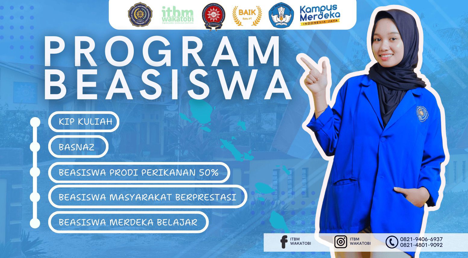 Pendaftaran Mahasiswa Baru Tahun Ajaran 2025/2026 di ITBM Wakatobi GRATIS!